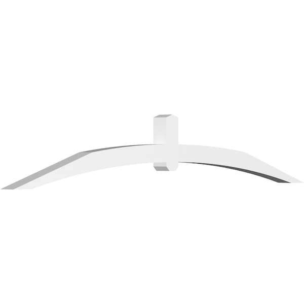 Ekena Millwork Archdale Architectural Grade PVC Gable Bracket, 96"W x 16"H x 4"D x 4"F, 4/12 Pitch GBP096X16X0404ARC00 - main